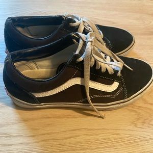 Black and white Vans